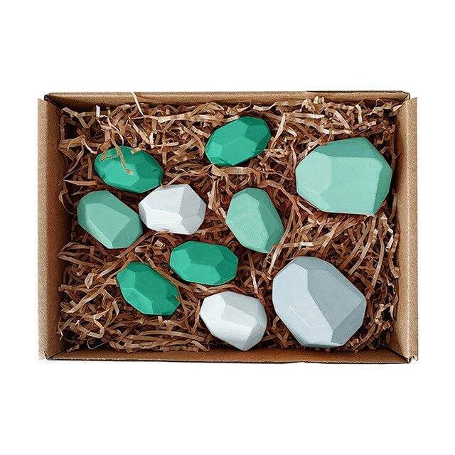 Colorful Wooden Stone Kids Intelligent Stacking Game - Image 10
