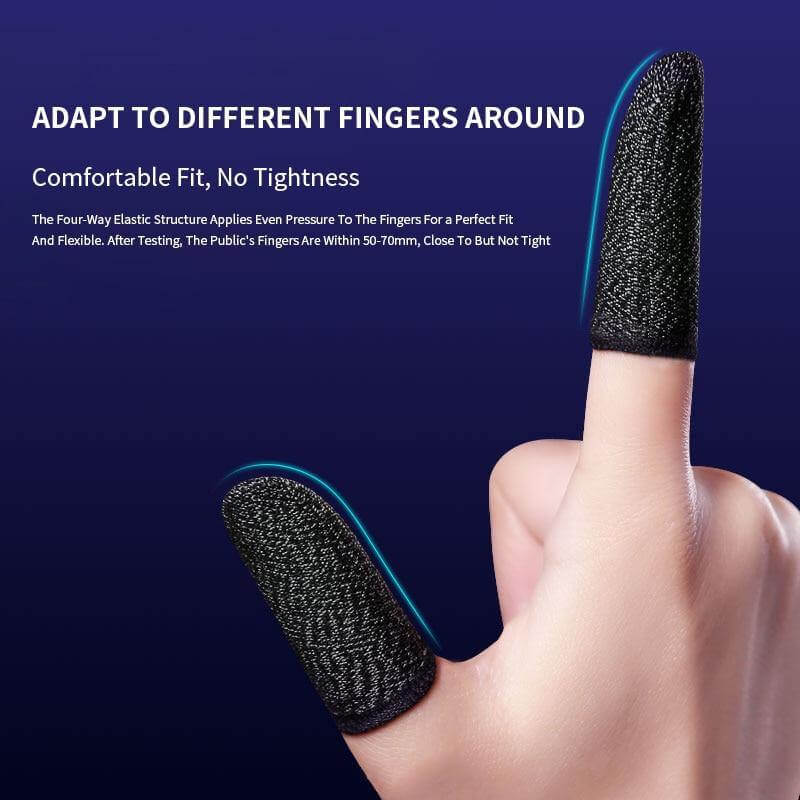Anti-Sweat Breathable Mobile Game Finger Glove Set - Image 3