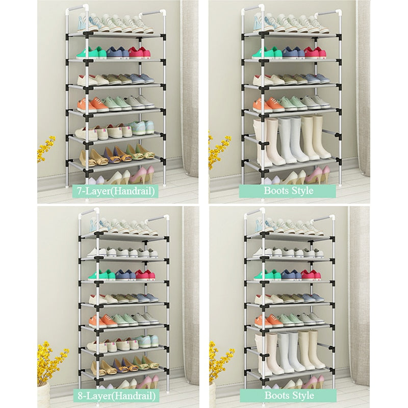 Adjustable 30 Pair Shoe Rack Space Saving Storage Organizer - Image 1