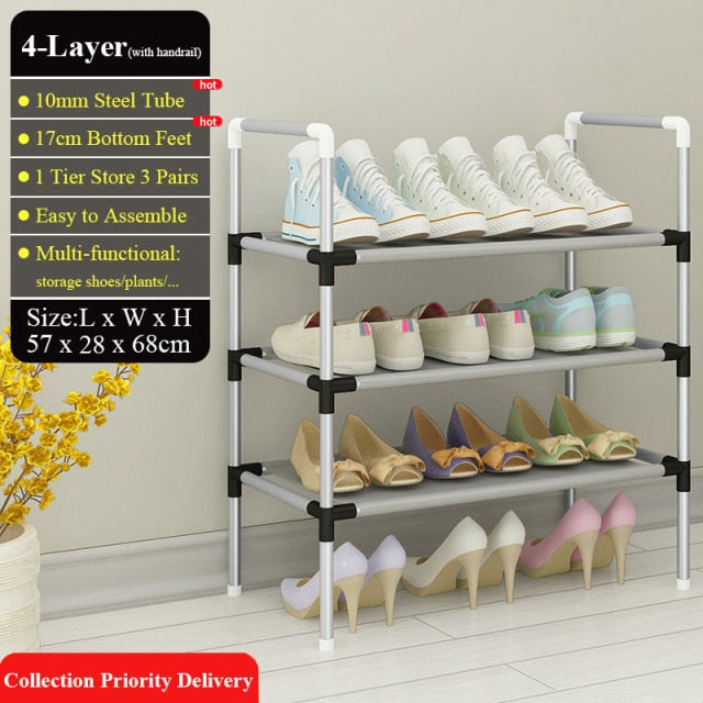 Adjustable 30 Pair Shoe Rack Space Saving Storage Organizer - Image 5