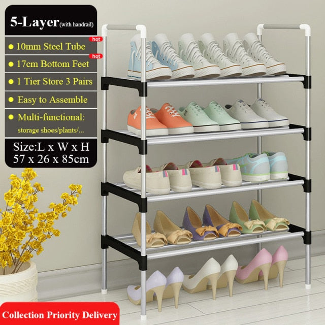 Adjustable 30 Pair Shoe Rack Space Saving Storage Organizer - Image 10
