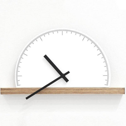 Modern Geometry Half Nordic Wall Clock - Image 0