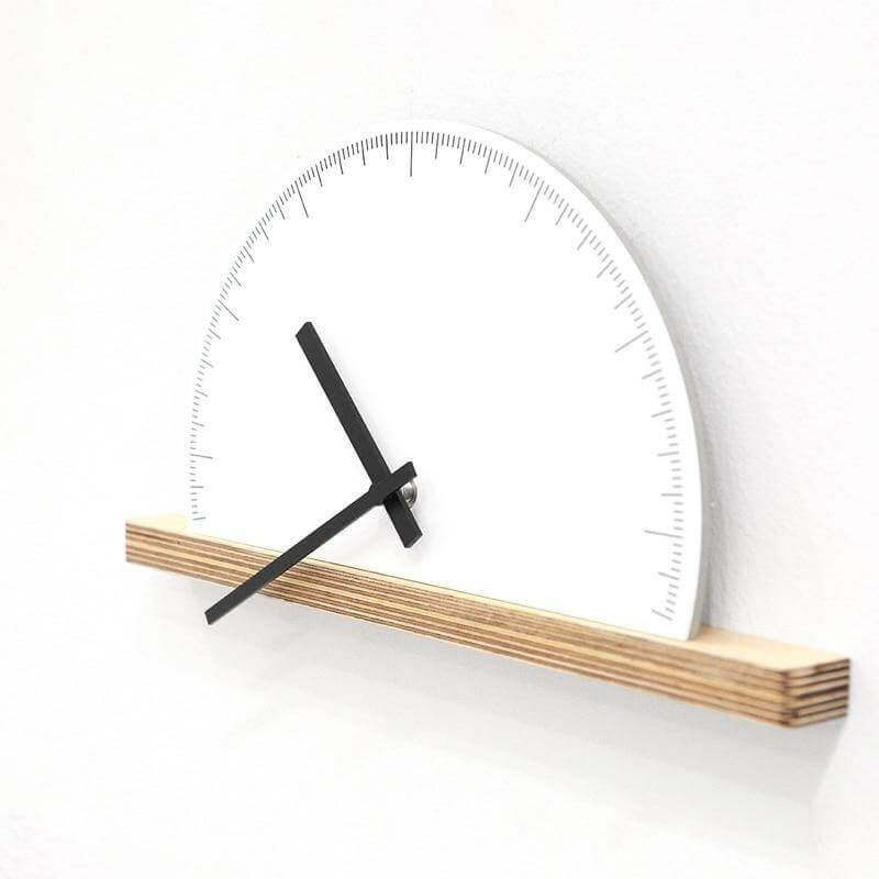 Modern Geometry Half Nordic Wall Clock - Image 3