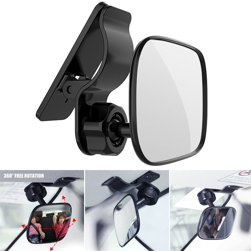 Car Clips-On Adjustable Rearview Mirror - Image 1