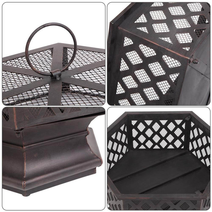 Geometric Garden Fire Pit Stove - Image 4