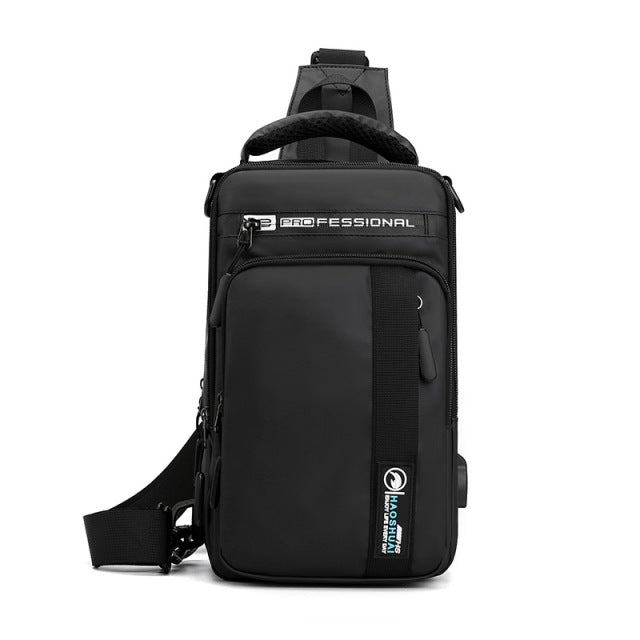 Anti-Theft USB Charging Waterproof Crossbody Bag - Image 13
