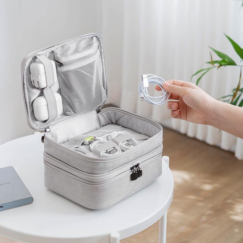 Double Layer Portable Digital Travel Bag - Image 1