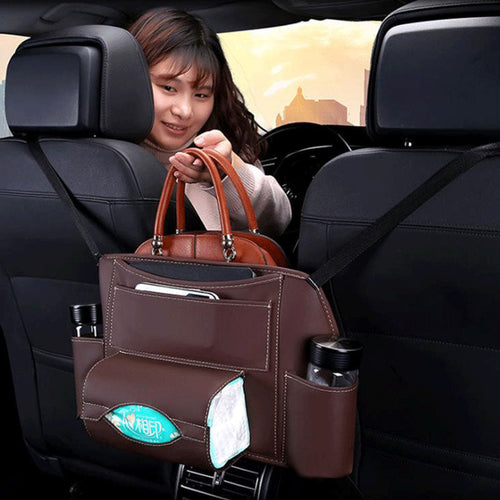 Leather Car Back Seat Organizer - Image 0