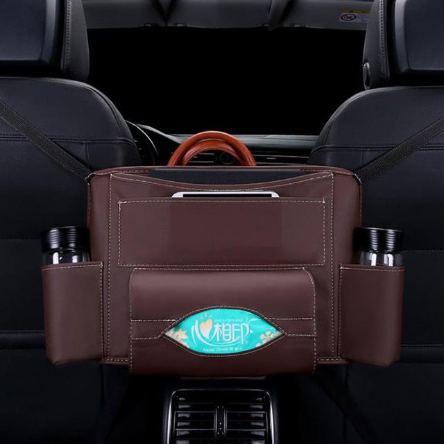 Leather Car Back Seat Organizer - Image 9