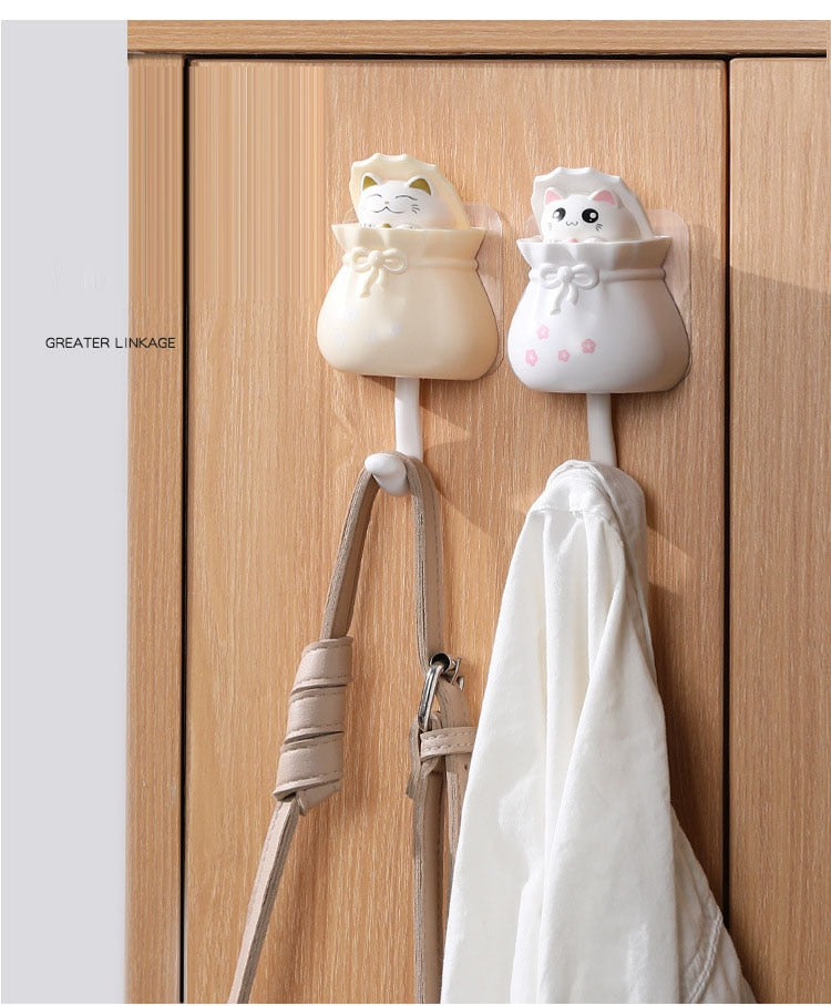 Cute Cat Sticky Hook Hanger - Image 12