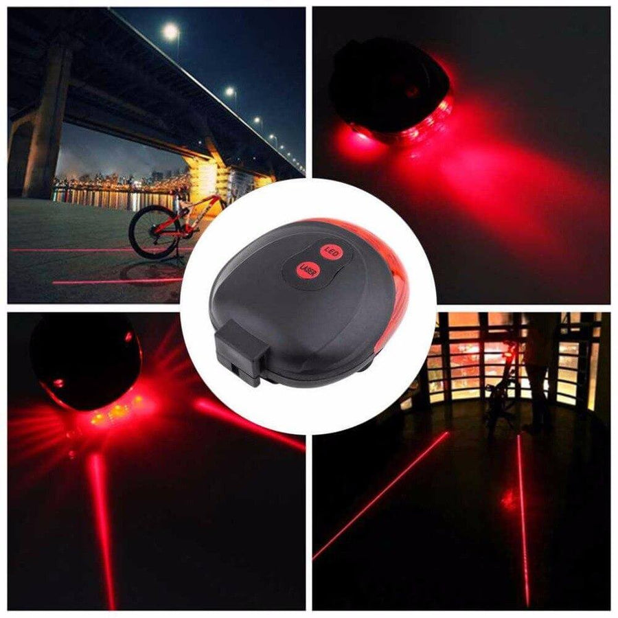 Waterproof LED Laser Bike Warning Lamp - Image 1