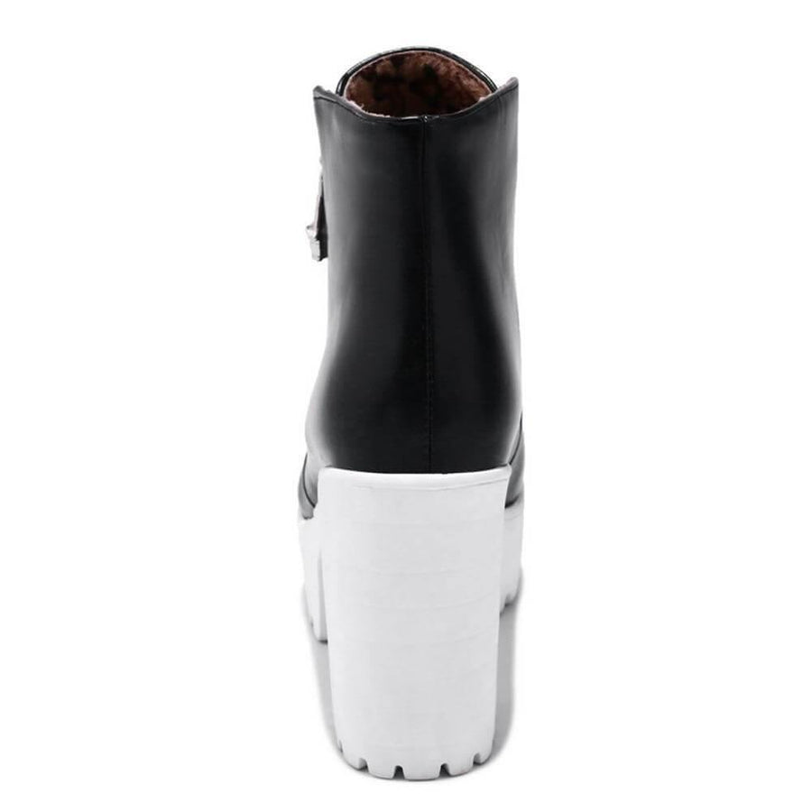 Platform Thick High Heels Women Boots - Image 4