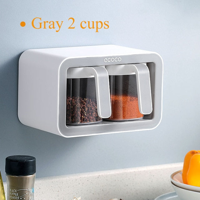 Wall Mount Multiple Grids Seasoning Organizer - Image 6