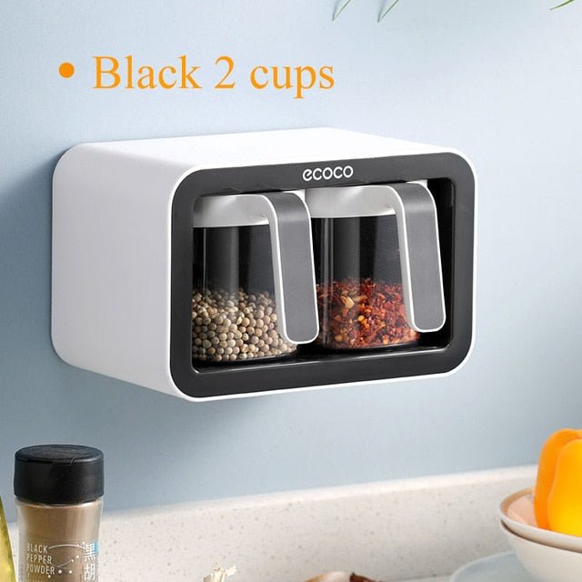 Wall Mount Multiple Grids Seasoning Organizer - Image 5