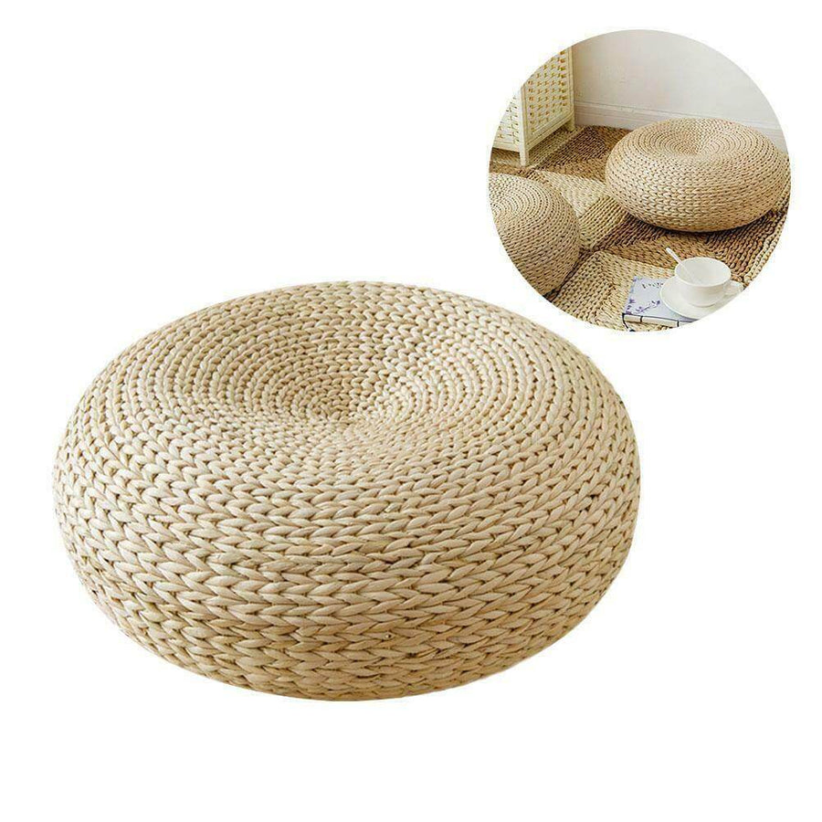 Rattan Flor Ottoman Cushion - Image 1