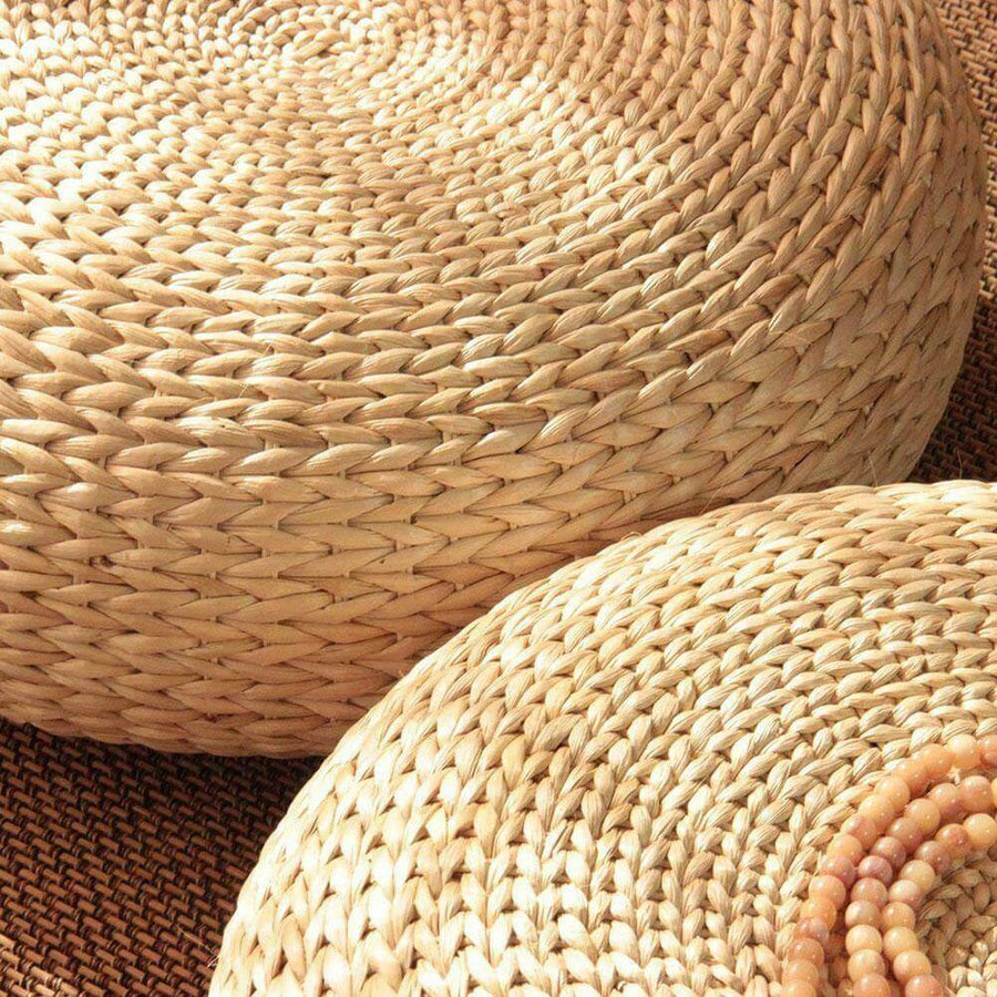 Rattan Flor Ottoman Cushion - Image 2