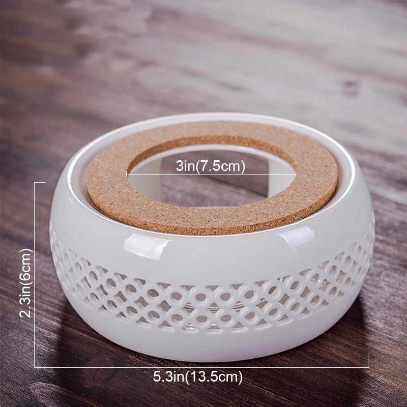 Mini Portable Ceramic Candle Teapot Warmer - Image 14