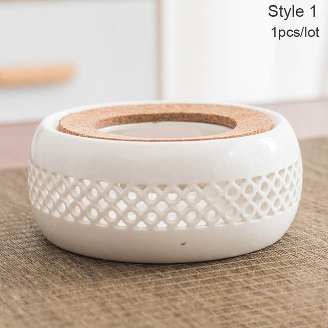 Mini Portable Ceramic Candle Teapot Warmer - Image 16