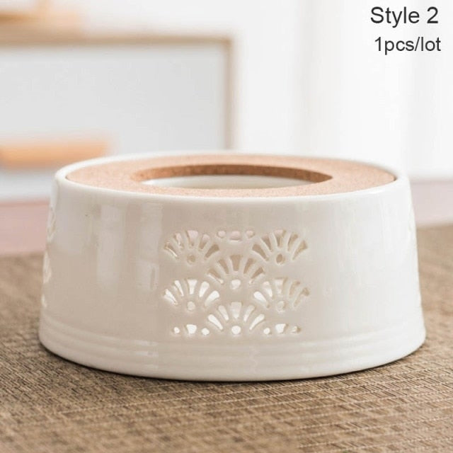 Mini Portable Ceramic Candle Teapot Warmer - Image 15