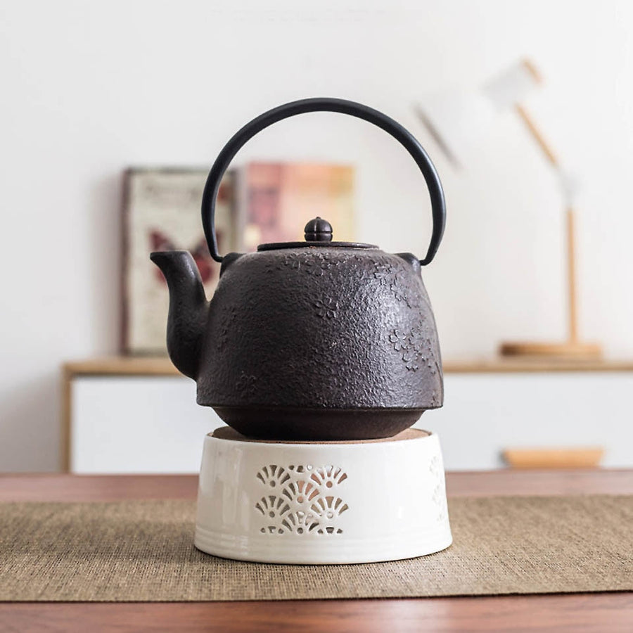 Mini Portable Ceramic Candle Teapot Warmer - Image 3