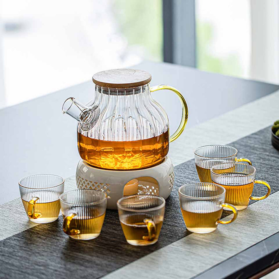 Mini Portable Ceramic Candle Teapot Warmer - Image 12