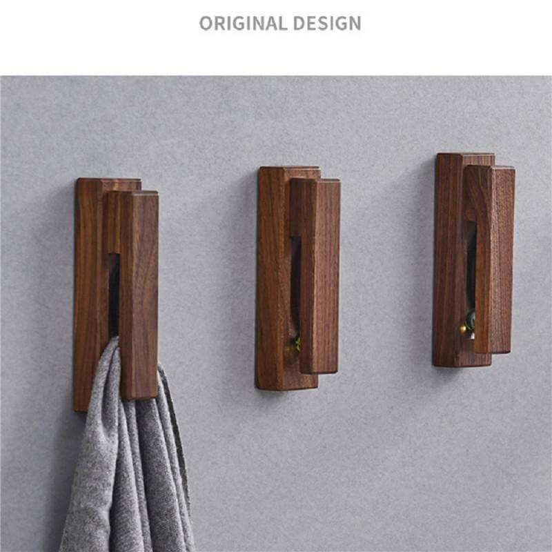 Wooden Towel Holder Hooks - Image 2