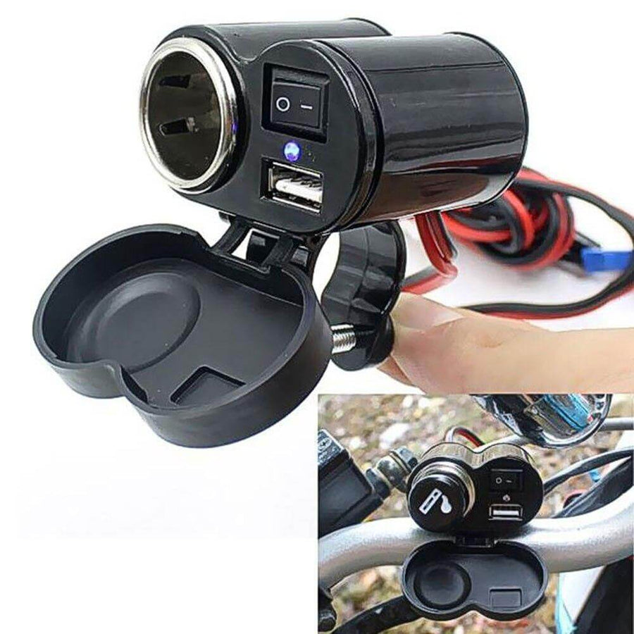 Motorcycle Waterproof USB Power Charging Port - Image 0