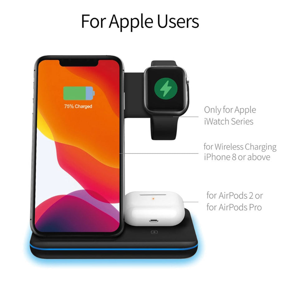 3in1 Wireless Apple Fast Charging Dock - Image 4