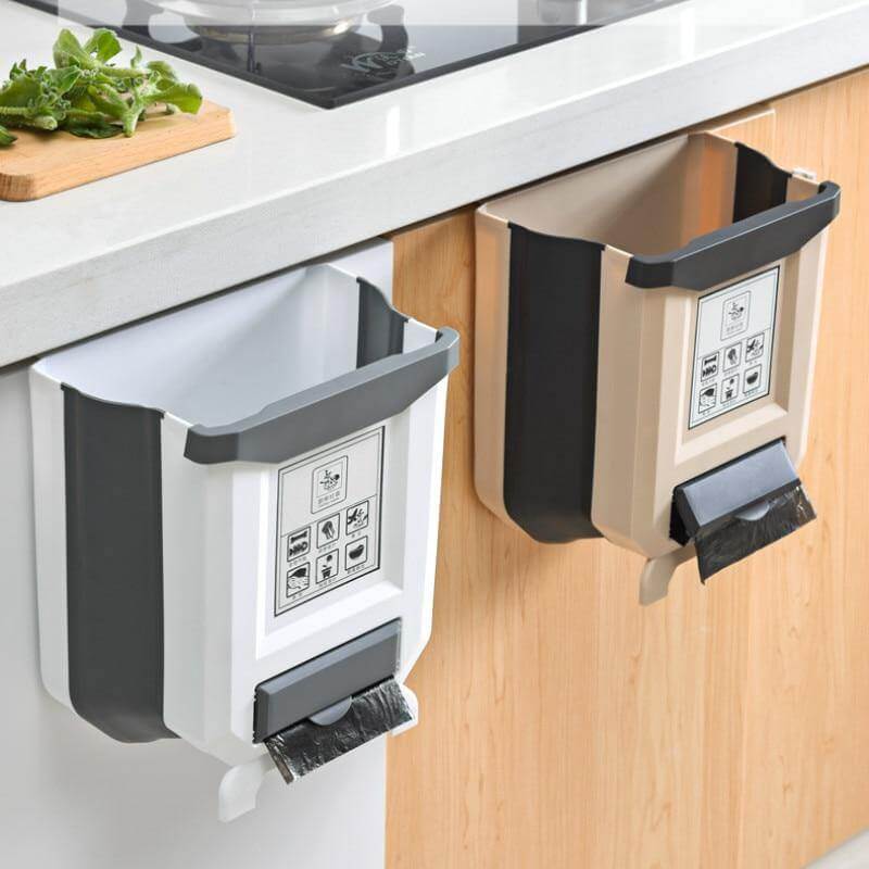 Foldable Cabinet Kitchen Trash Can - Image 4