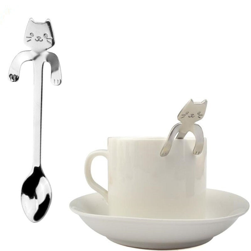 Cute Cat Long Handle Tea Spoon - Image 10
