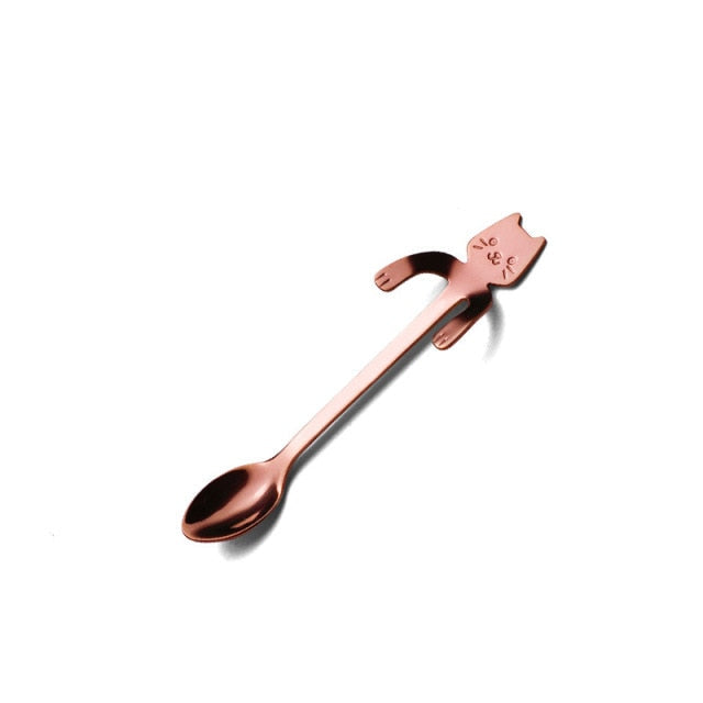 Cute Cat Long Handle Tea Spoon - Image 13