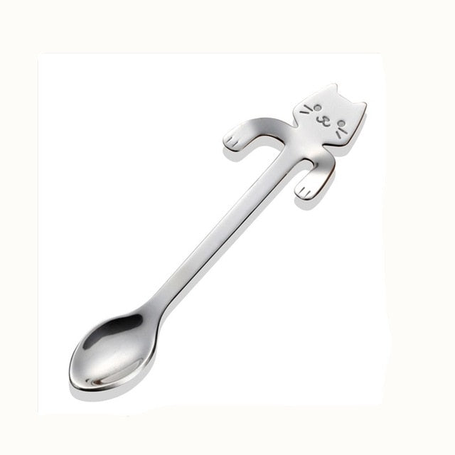 Cute Cat Long Handle Tea Spoon - Image 14