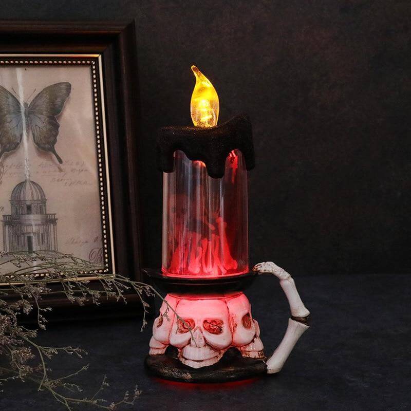 3D Pumpkin Skeleton Halloween Candle Lights - Image 2