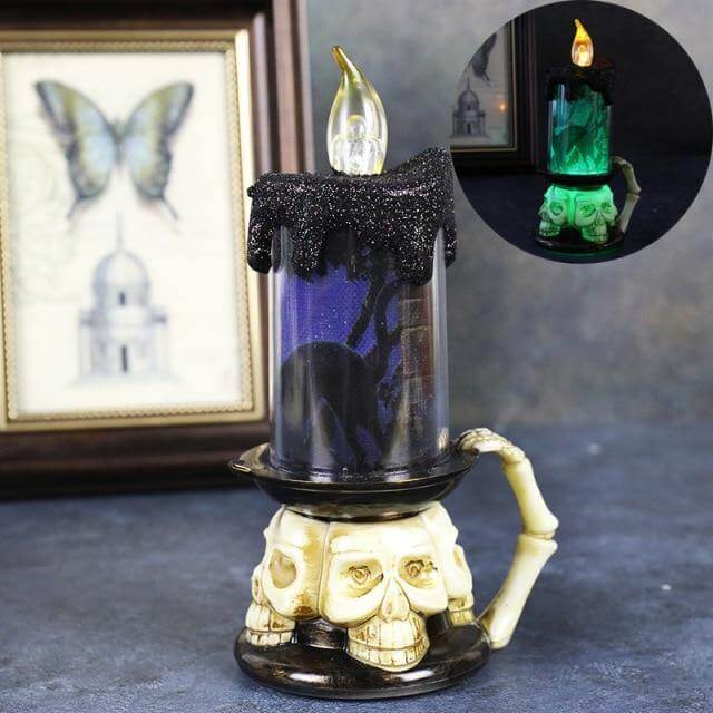 3D Pumpkin Skeleton Halloween Candle Lights - Image 8
