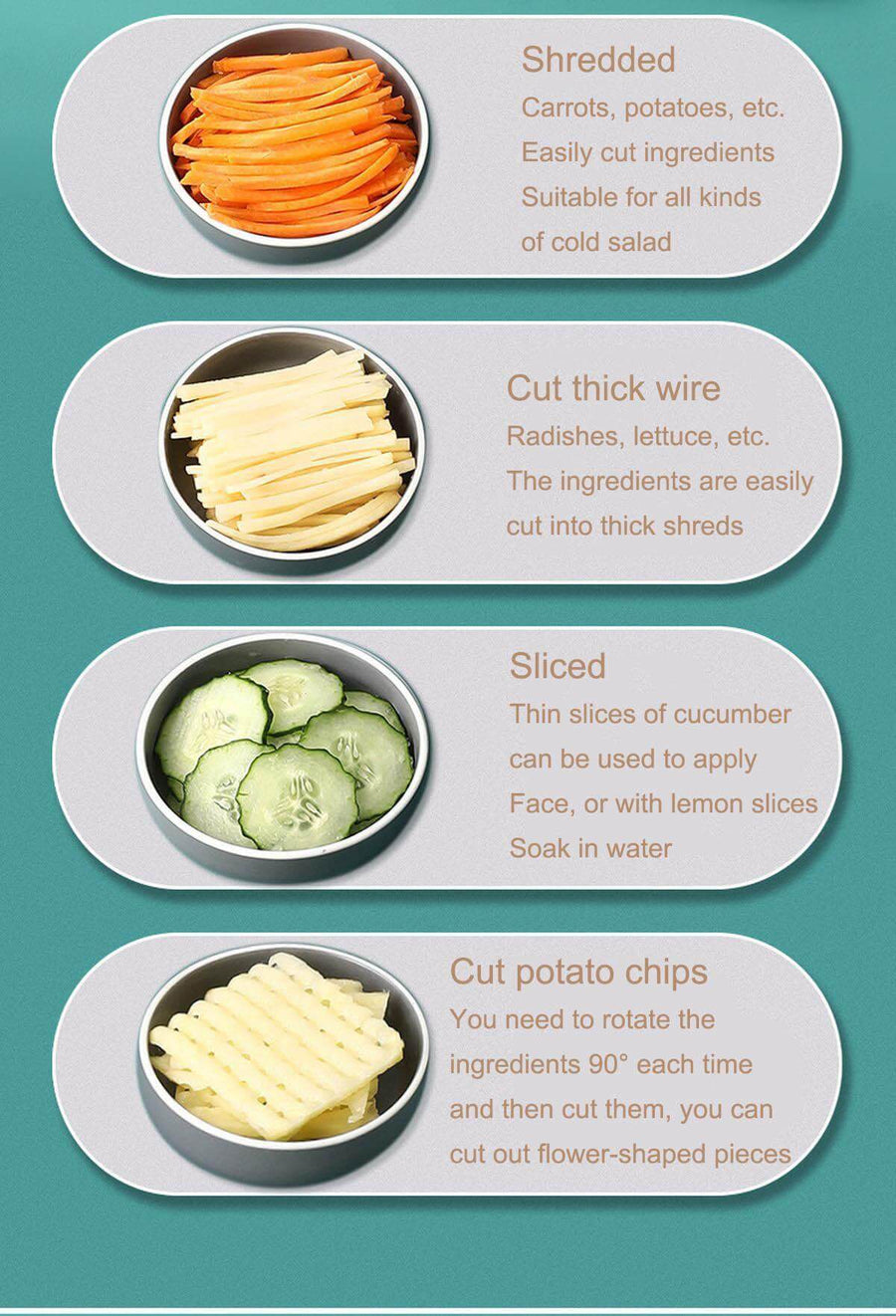 Multifunctional Pastel Vegetable Cutter - Image 11
