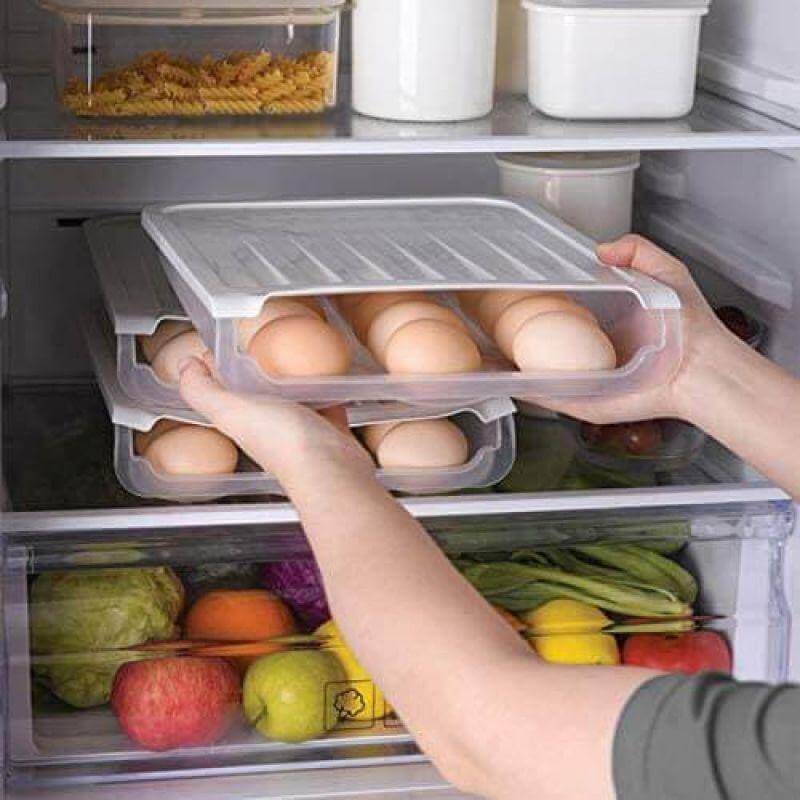 Creative Auto Roll Egg Storage Box - Image 4
