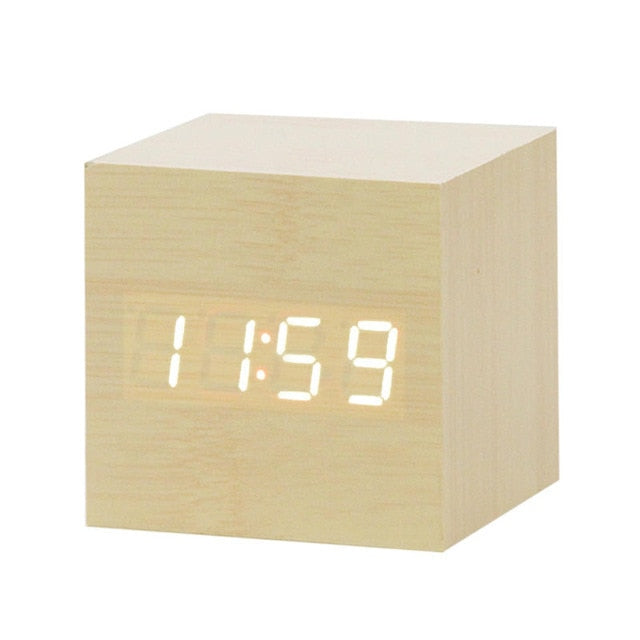 Nordic Digital Led Voice Control Alarm Clock - Image 17
