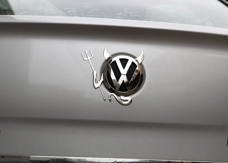 3D Funny Little Devil Demon Horns Sticker for Cars - Image 1