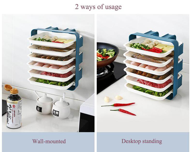 Wall-Mounted Space Saving Kitchen Organizer - Image 2