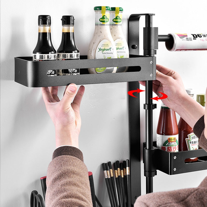 Multi-layer Punch Free Rotating Kitchen Rack - Image 1