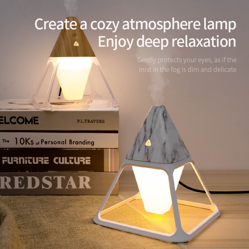 Cool Pyramid Humidifier Night Light - Image 1