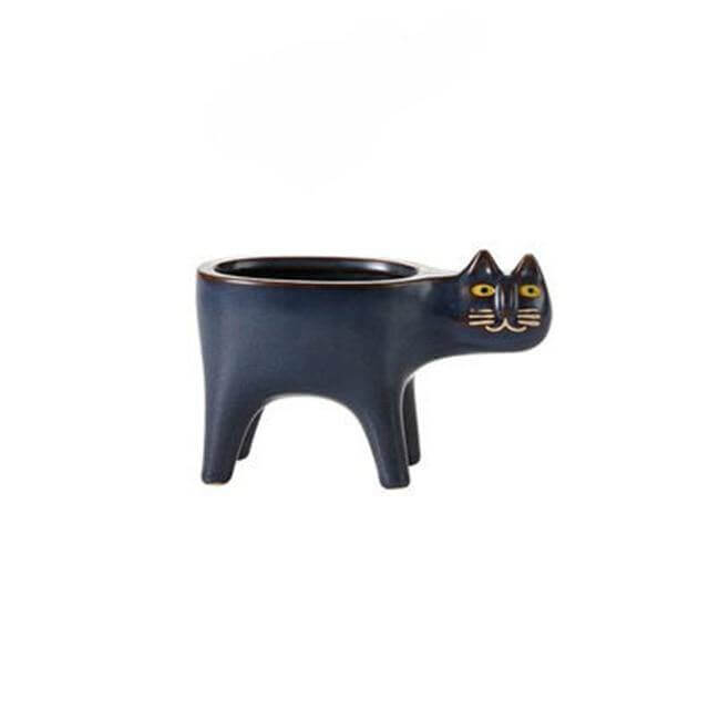 Lovely Ceramic Cat Plant Vase - Image 8