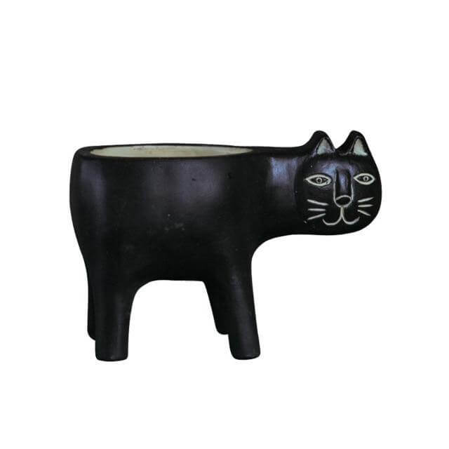 Lovely Ceramic Cat Plant Vase - Image 9