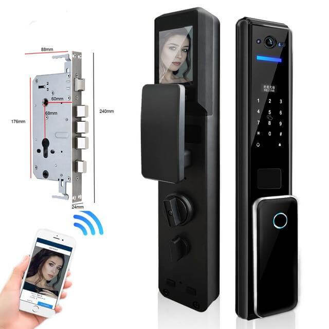 Led Screen Fingerprint Secure Digital Door Lock - Image 1
