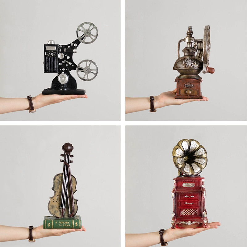 Vintage Style Old-fashioned Artificial Film Player Telephone Camera Projector - Image 4