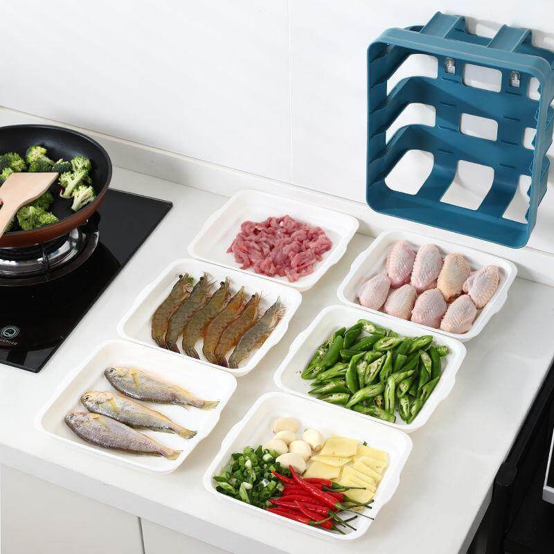 Wall-Mounted Multi Layer Kitchen Food Cooking Organizer - Image 10