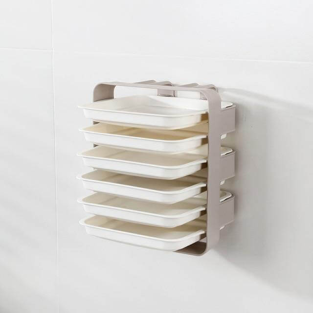 Wall-Mounted Multi Layer Kitchen Food Cooking Organizer - Image 21