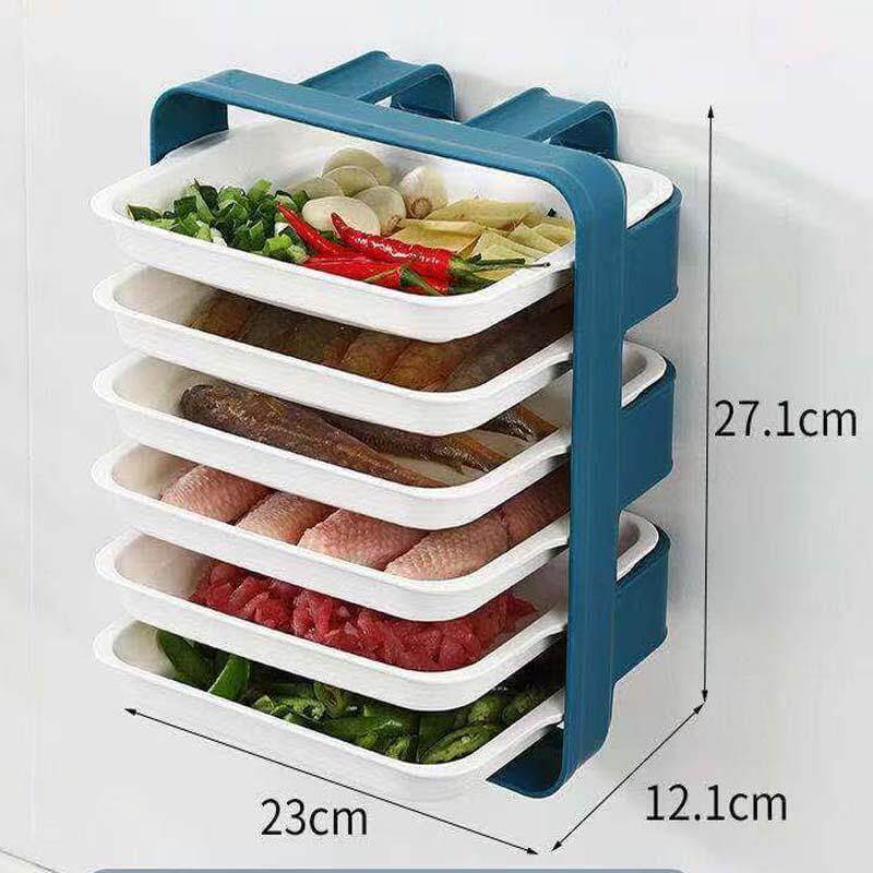 Wall-Mounted Multi Layer Kitchen Food Cooking Organizer - Image 15