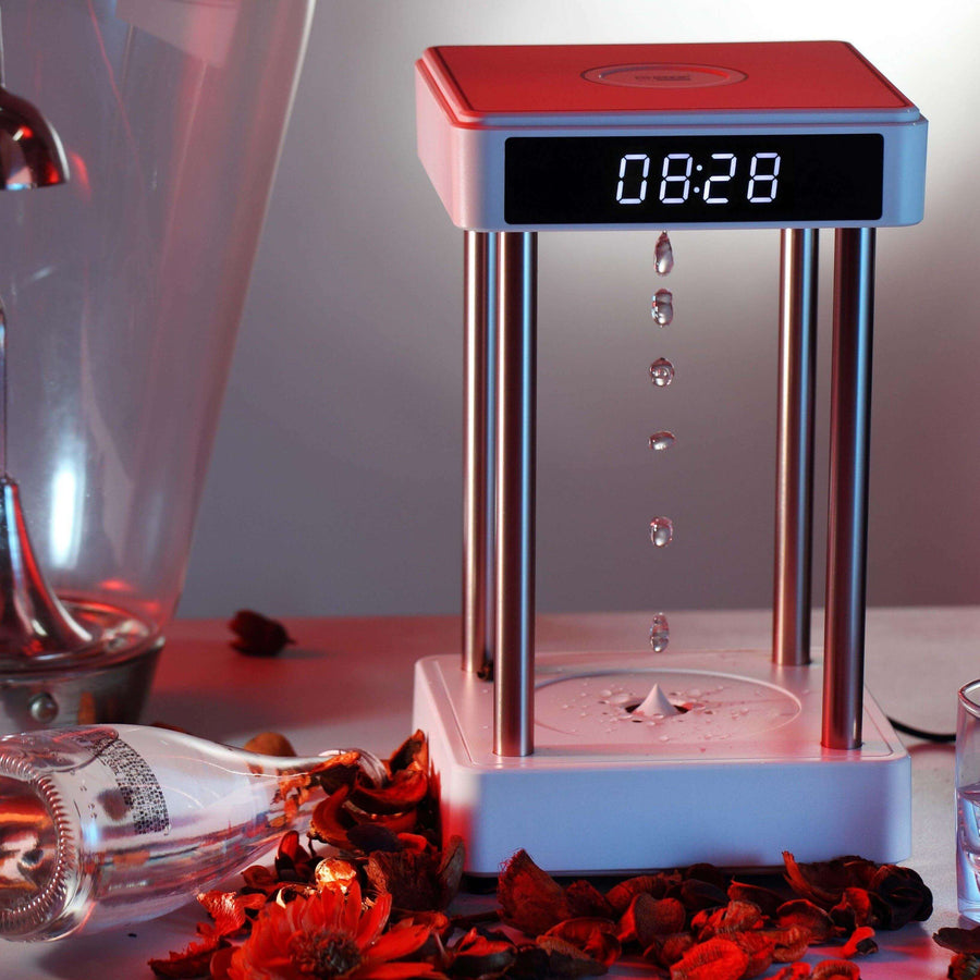 Anti Gravity Levitating Water Drops Hourglass Fountain Lamp - Image 5