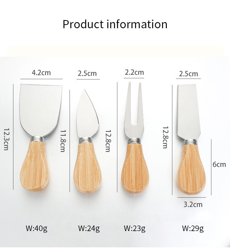 Wooden Bamboo Cutting Board Set - Image 4